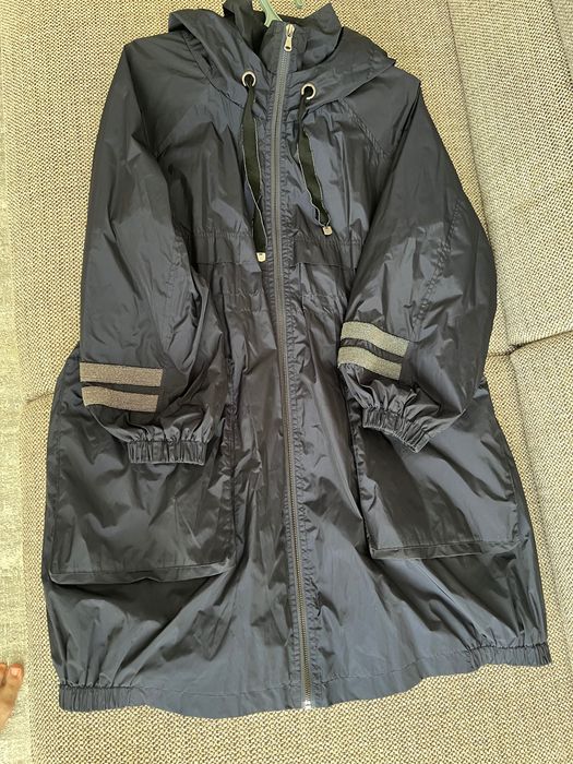 Плащ, в синем цвете