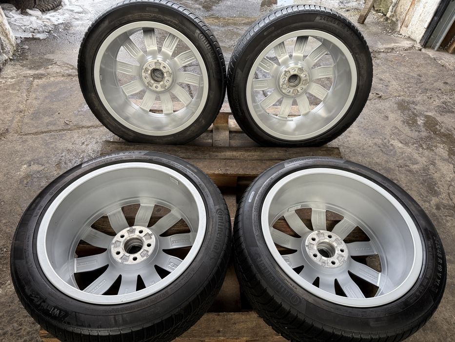 Jante originale Audi A6 cu anvelope iarna Continental 245/45 R19