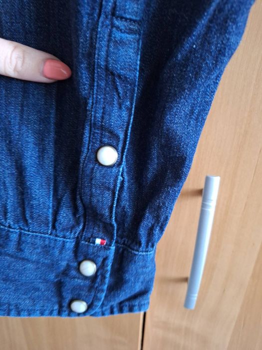 Дънкова мъжка риза Tommy Jeans