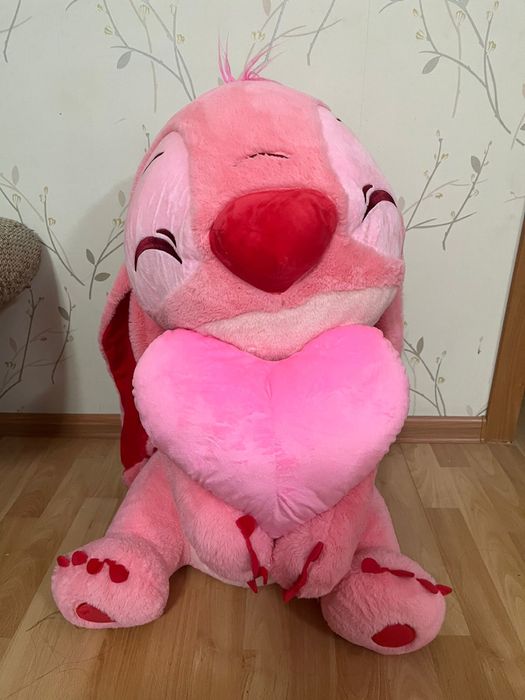 Мягкая игрушка стич+сердечко