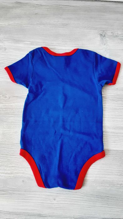 Body din Bumbac, Albastru, My Daddy is SUPERMAN, 80-86cm
