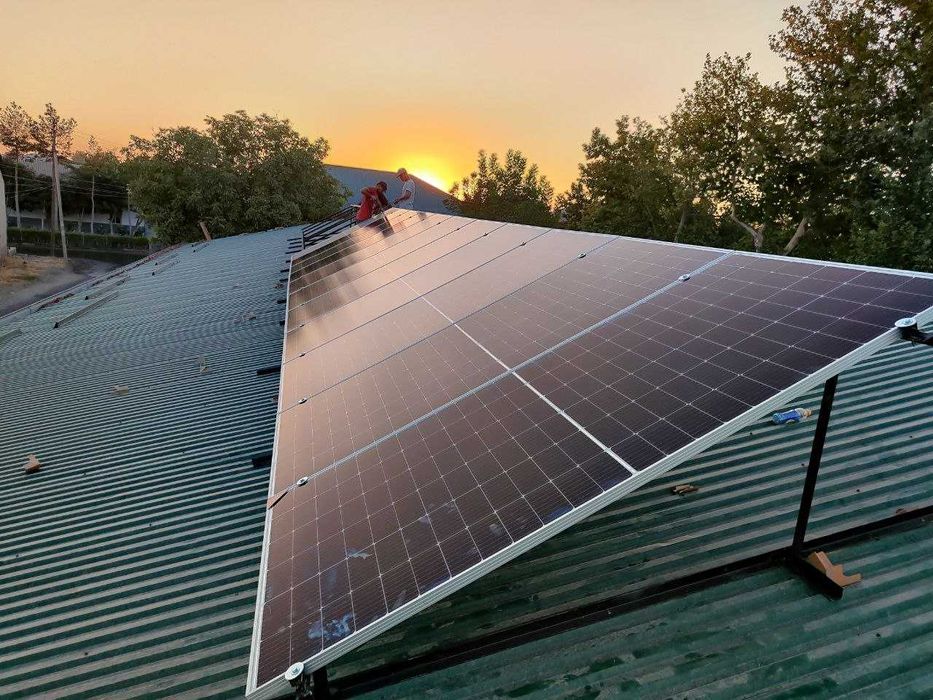 Quyosh paneli o'rnatamiz. PROFESSIONAL. Солнечные панел УСТАНОВКА