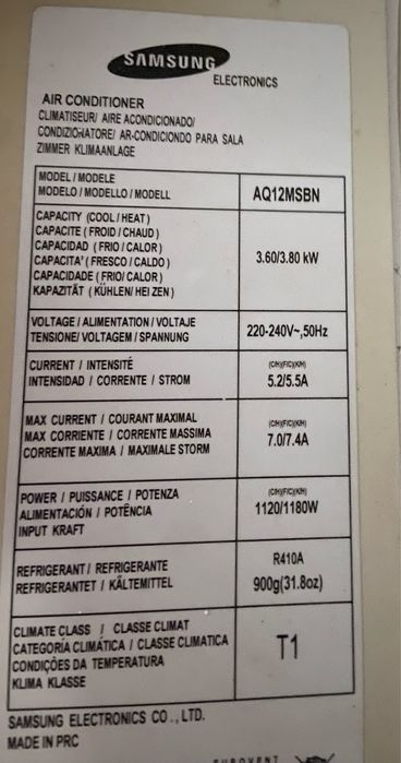 Aer conditionat Samsung 12 BTU