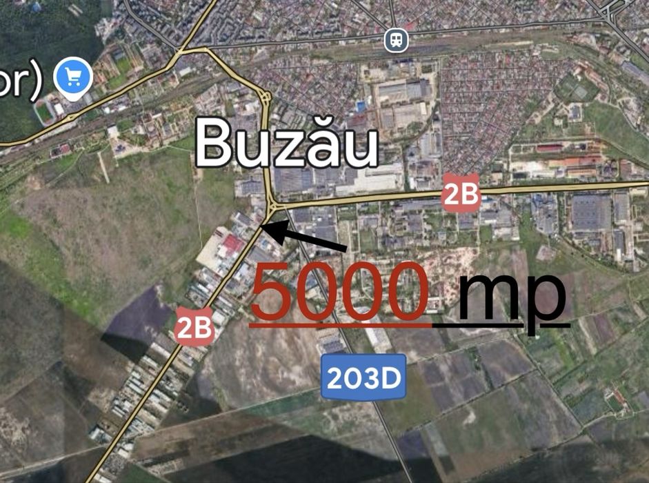 Teren de vanzare - 5000 mp (deschidere 35m)- Buzau, Soseaua Spatarului