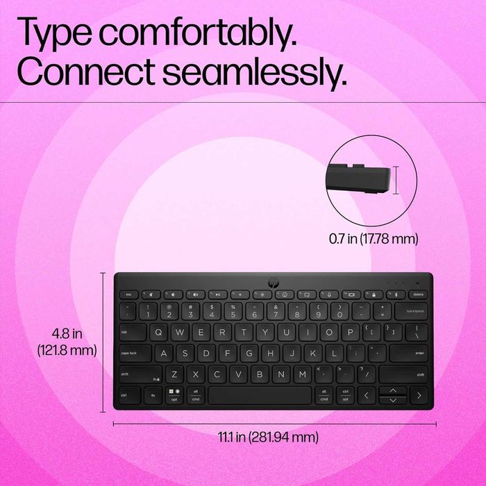 Bluetooth, безжична клавиатура HP 350 за множество устройства