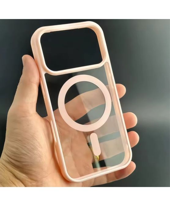 Iphone 16/17 PRO/PLUS/PRO MAX/AIR - Husa Magsafe Clear Back Hard PC