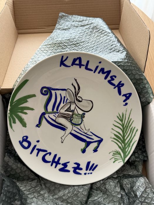 Set farfurii Chicineta cu mesaj lucrate manual