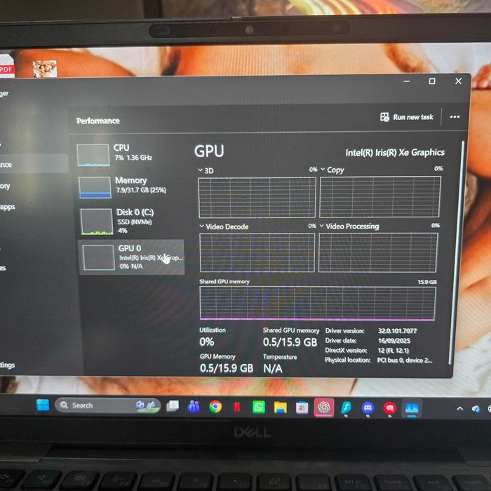 Laptop Dell Latitude 7420, i7 11th gen, 32GB Ram, 1TB SSD