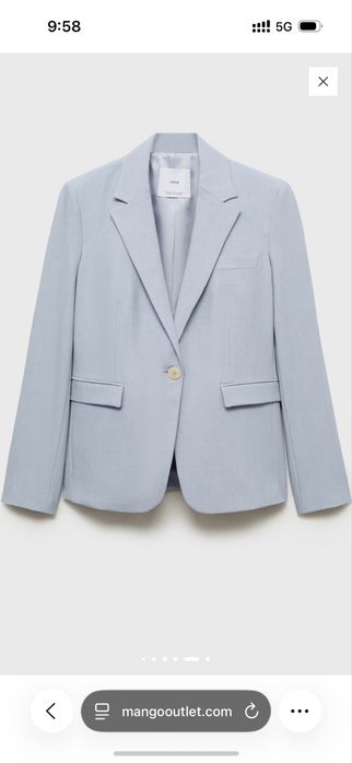 Син костюм Манго