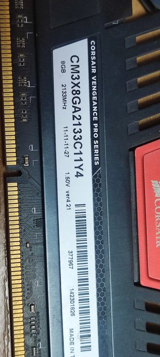 ОЗУ ддр 3, 8  гб