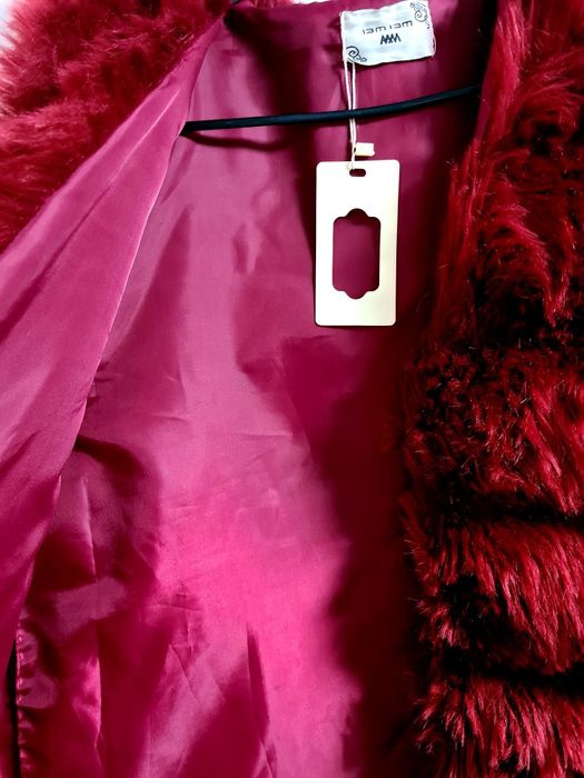 Vesta de Blana Artificiala Lunga Noua