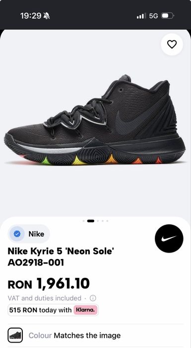 Nike Kyrie 5 “Neon Sole”
