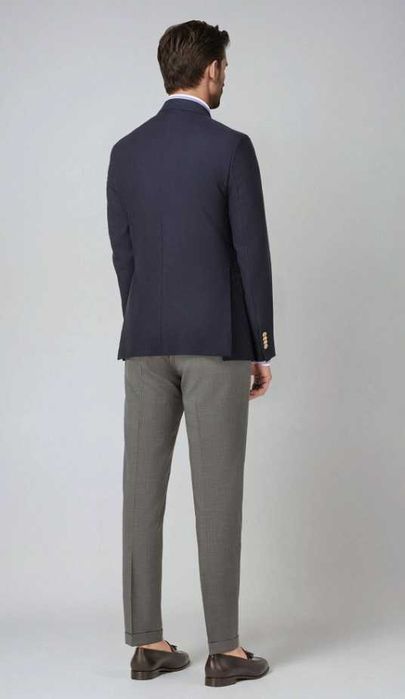 Sacou blazer de lux Eduard Dressler 52 XL 100% lana extrafina butoni