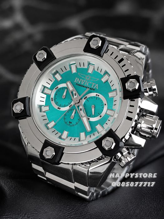 INVICTA Falcon Swiss Full metal Silver 56 mm, Инвикта нов мъжки часовник