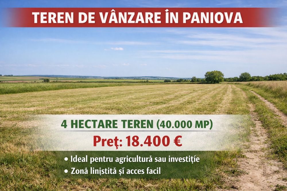 Vand Teren Extravilan Arabil