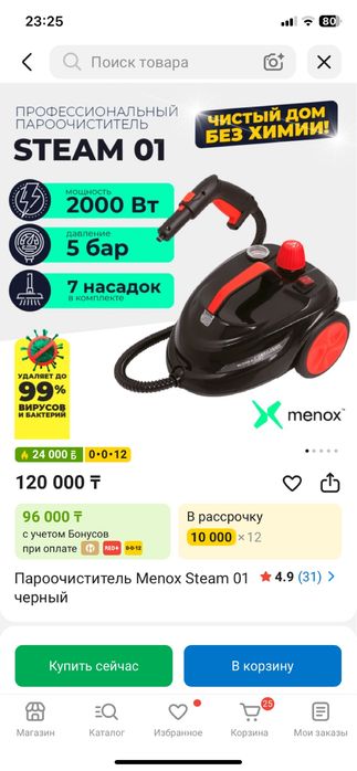 Новый Пароочиститель профессиональный