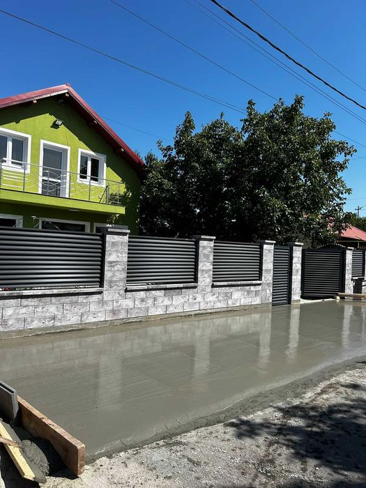 Garduri si porti stil jaluzea, sipca metalica, tabla cutata