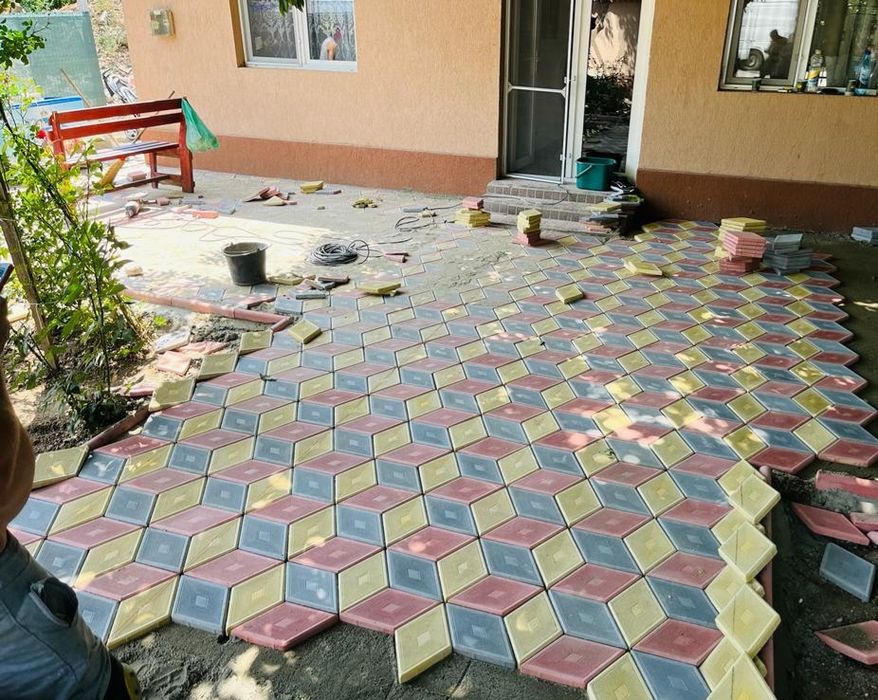 Fabricam pavaje si pavele model 40x40 02 zone rezidențiale montaj