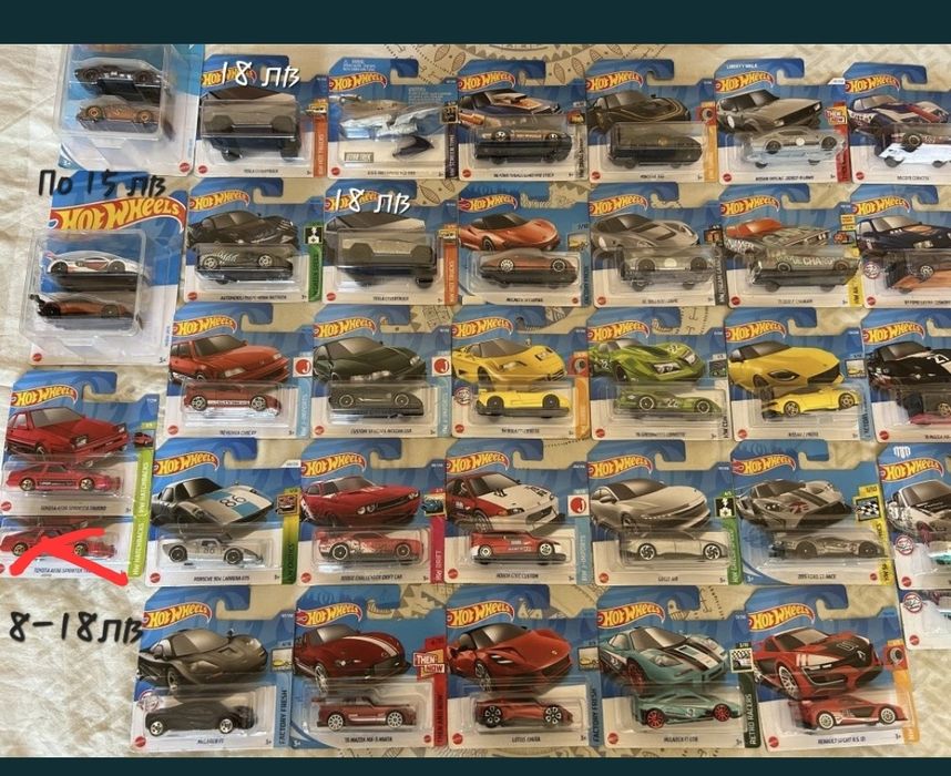 HOT WHEELS колички 1:64 premium, full sets, collections