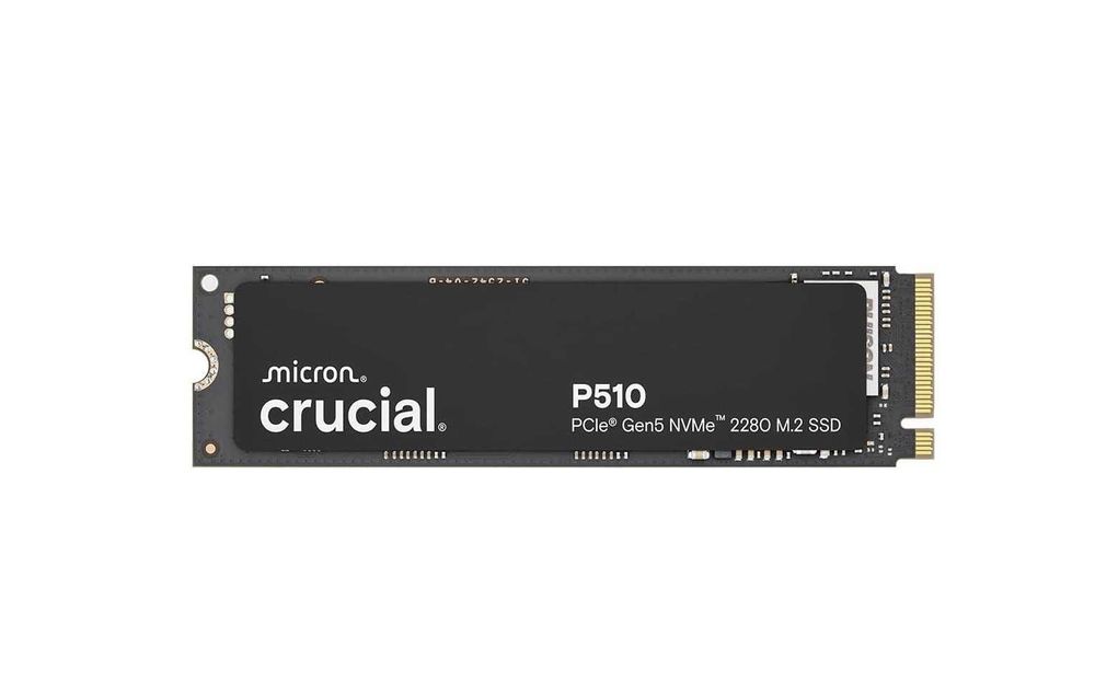 { Crucial P510 NVMe Gen5 SSD 1TB M.2 [R:11000/W:9500]