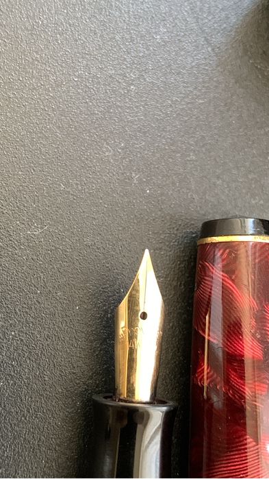 Винтидж немска писалка PROVITAR 14K – златно перо, бутонен пълнител.