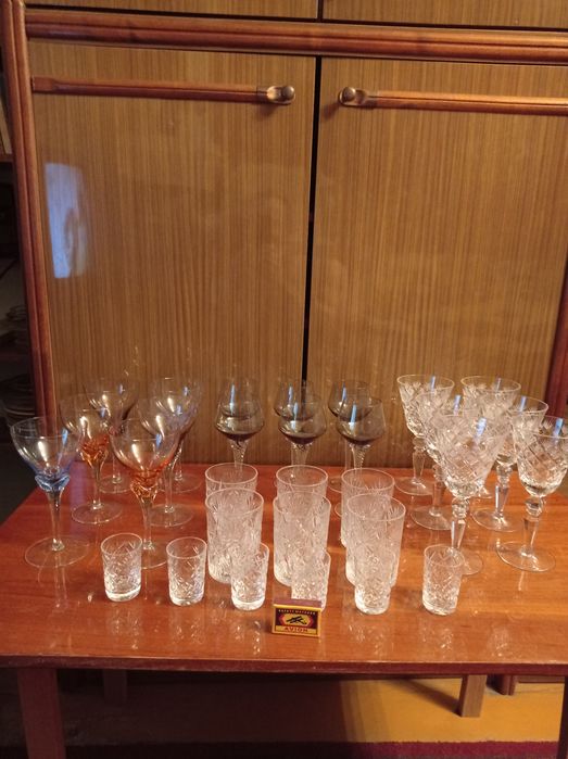 Фужеры.Богемское стекло.Хрустальные фужеры,рюмки,стаканы.