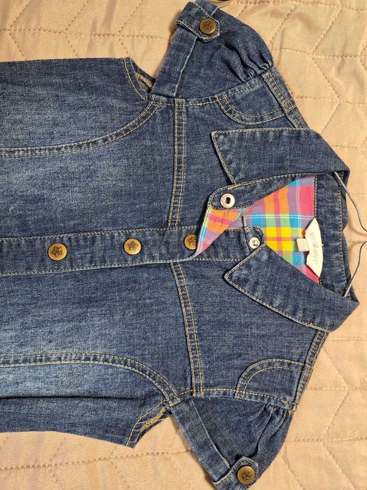 Rochita denim 8-9 ani