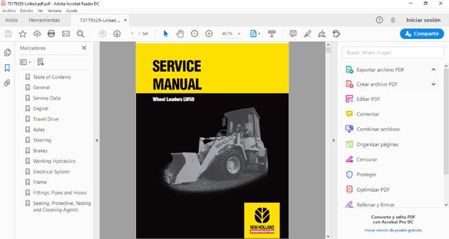 Construction manual. Как работать на New Holland TX 65.