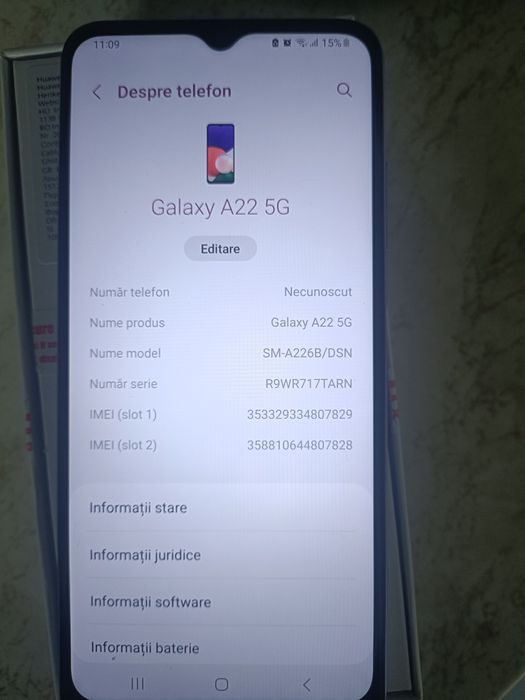 Telefon Samsung A22 5G!