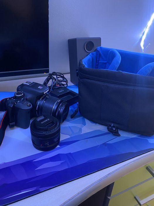 Canon 600D + obiectiv fix 50mm