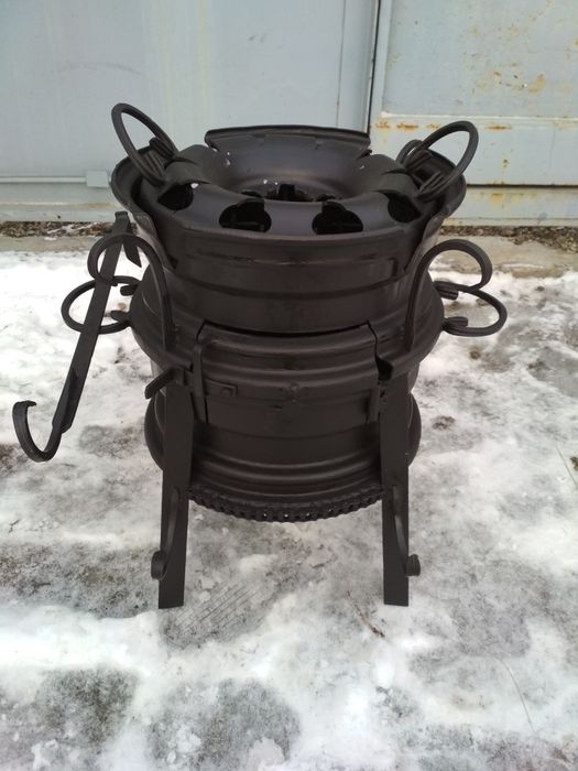Продам очаг для казана изготовленный из автомобильных дисков