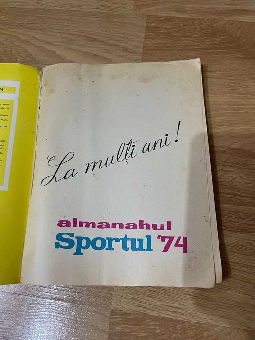 Almanahul Sportul 1974 Impecabil