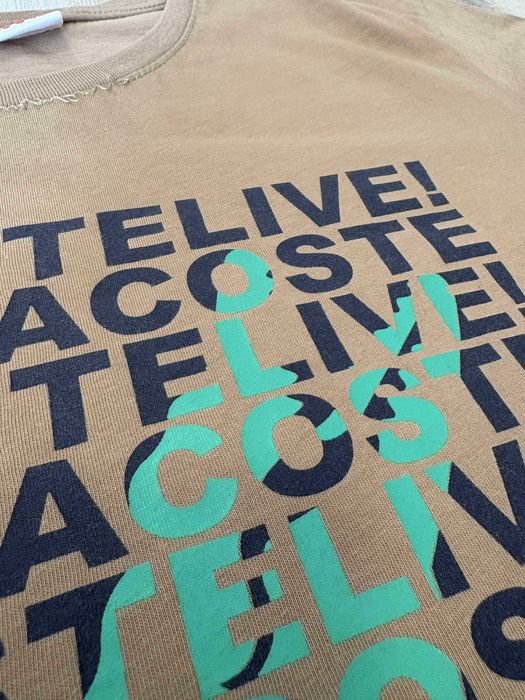 Lacoste Мъжка Тениска Размер L - Памук, Оригинална, Втора Употреба