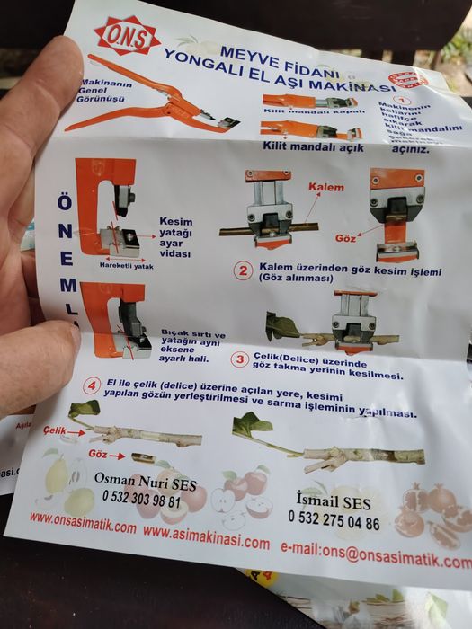 Aparat ,clește de altoit  ONS
