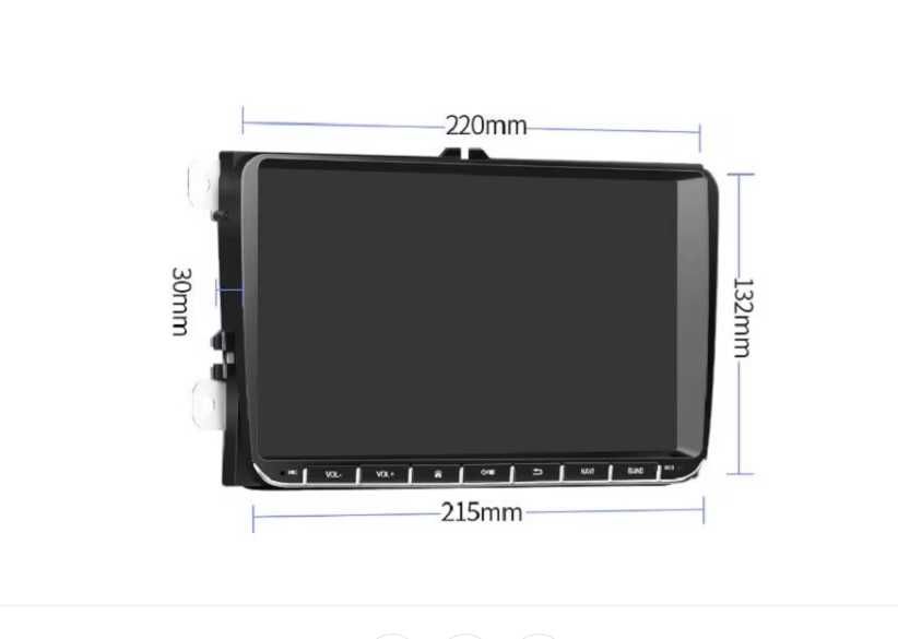 Navigatie Vw, Skoda, Seat, Ecran de 9inch, 4G+ 64G, MONTAJ INCLUS