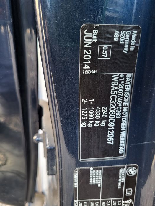 Capota bmw f10,f11