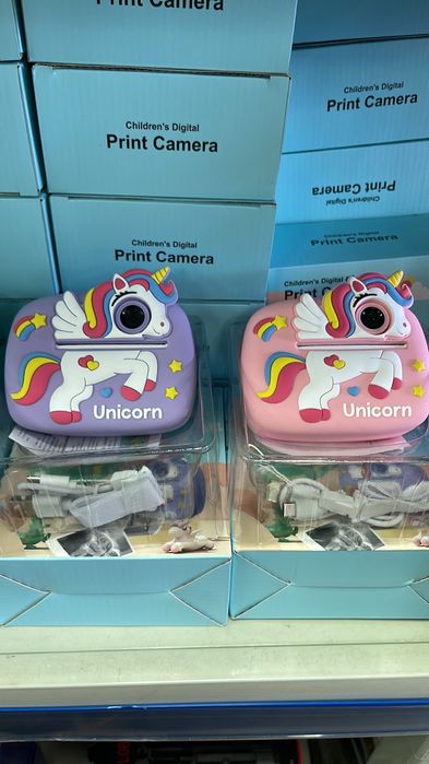 Детски фотоапарат с принтер за моментни снимки, различни видове