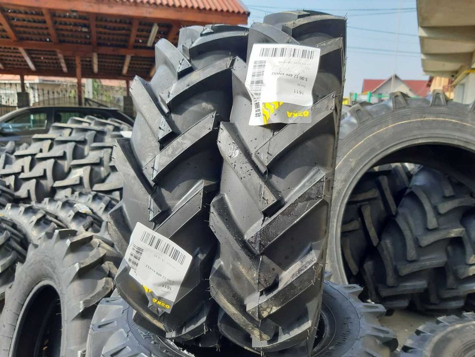 Cauciucuri agricole de motocultor cauciuc natural 5.00-12 OZKA