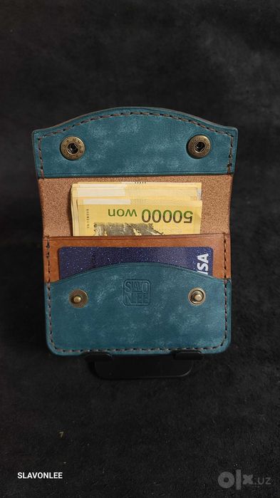 PUEBLO Italian leather cardholder