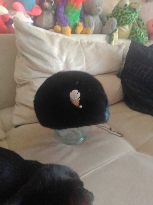 Шуба норка "чёрный брильянт"