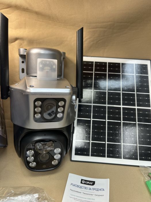 4G Соларна Двойна Камера LYLU  12 mpx 4G Сим карта безжична kamera sim