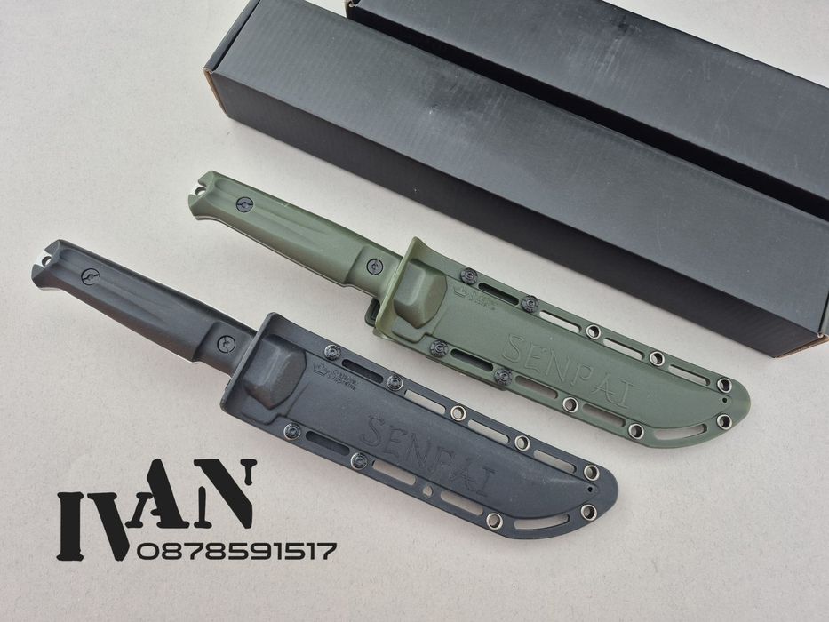 Руски тактически нож Kizlyar Supreme Senpai (черен и зелен)Кизляр