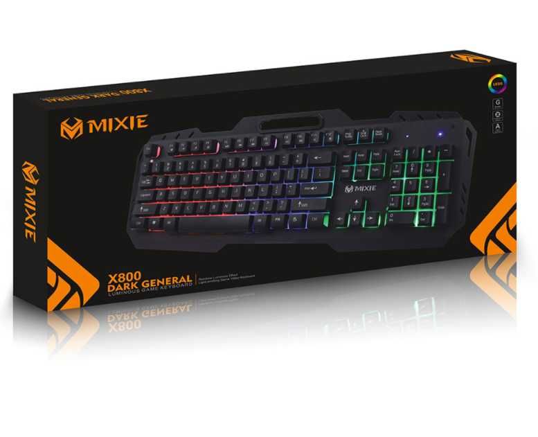 ГАРАНЦИЯ! Геймърска светеща клавиатура  с поставка за телефон