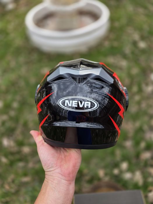 Casca moto atv NEVA FILP UP NOU cu ochelari de soare