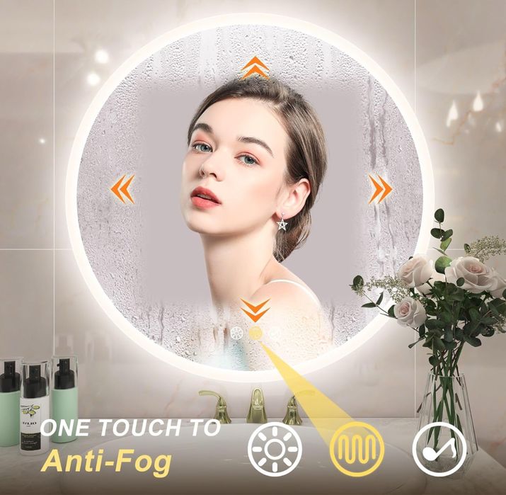 Огледало за баня Ф80 с блутут