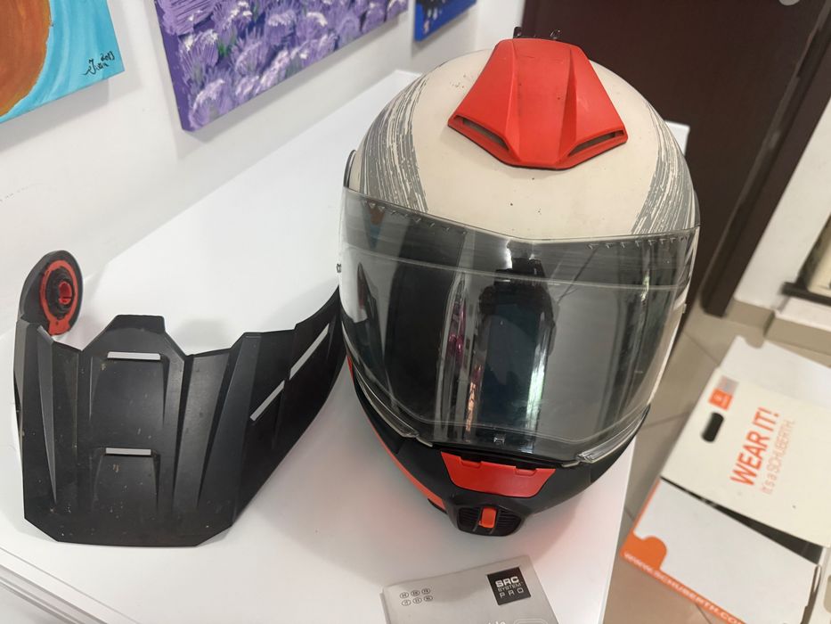 Schuberth E1 + Intercom SC1 Advanced | Modulară Adventure | Mărimea XL | ECE