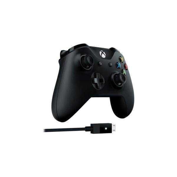 Gamepad Microsoft Xbox One Wireless Controller Black cablu USB 4N6-00002 nou Sigilat