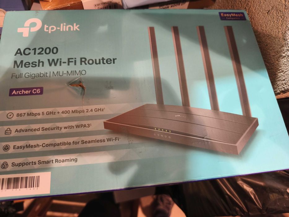 Чисто нов запечатан с целофан TP-Link Archer C6 AC1200 ...