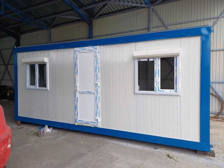 Vand container modular standard, vitrina, spatiu depozitare, garaje