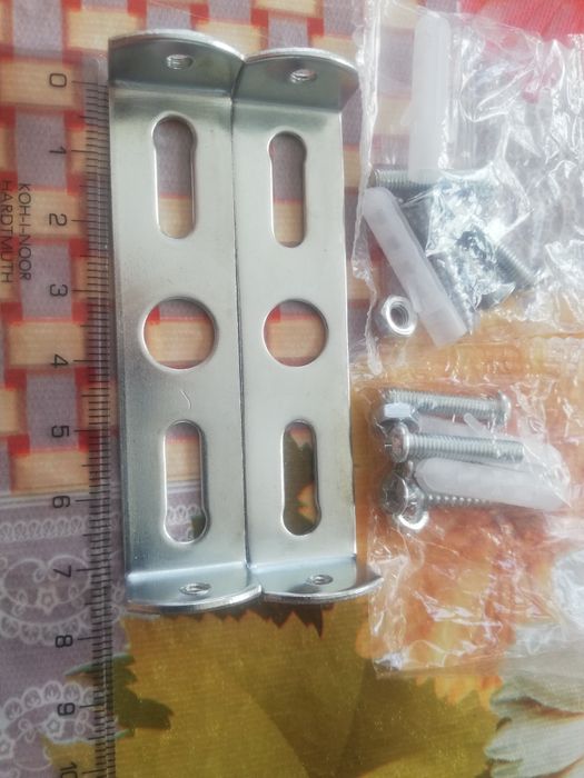 Продам новые стальные крепления на бра, люстры